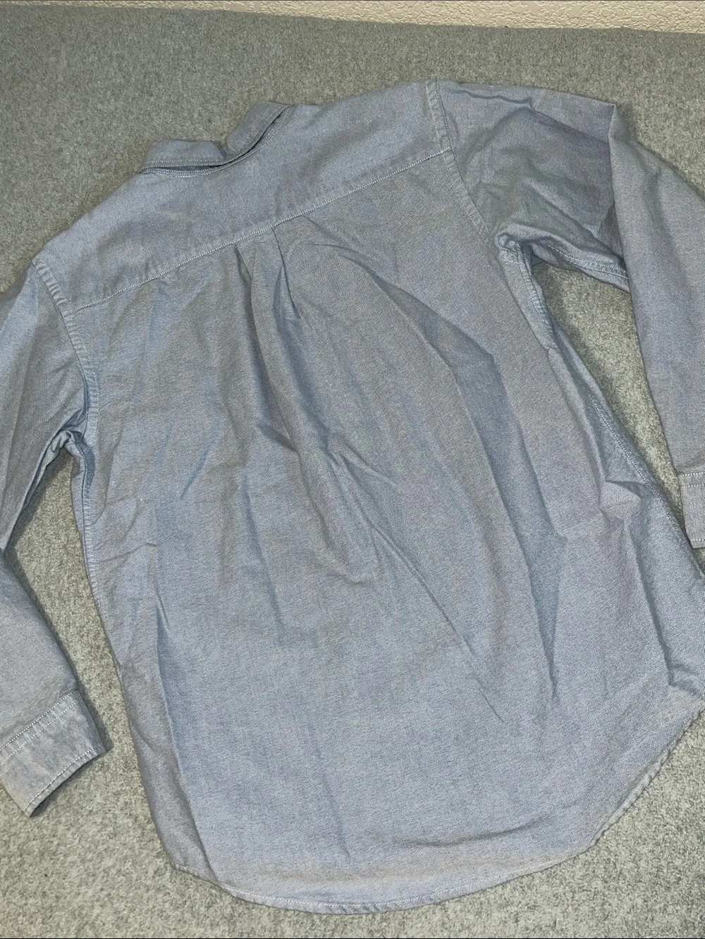 Ralph Lauren Light Blue Oxford Button-Down Shirt Boys Youth 16 Flesh Pony